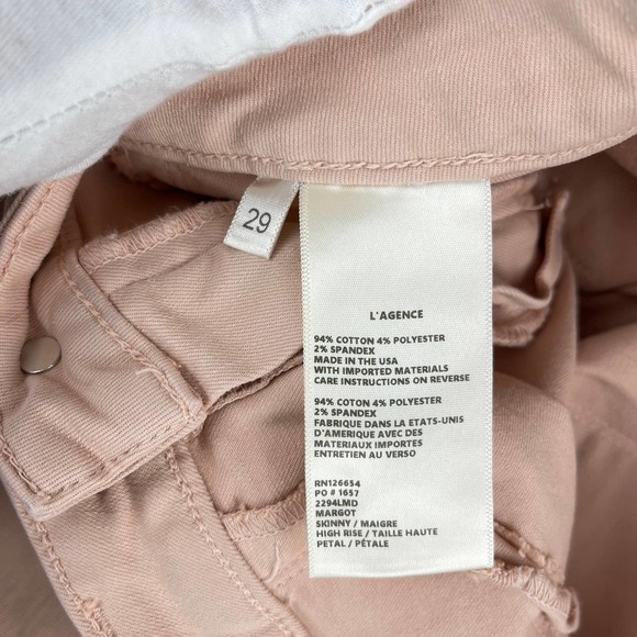 L’agence Margot cropped Skinny Jeans 29 color pink - Picture 6 of 10